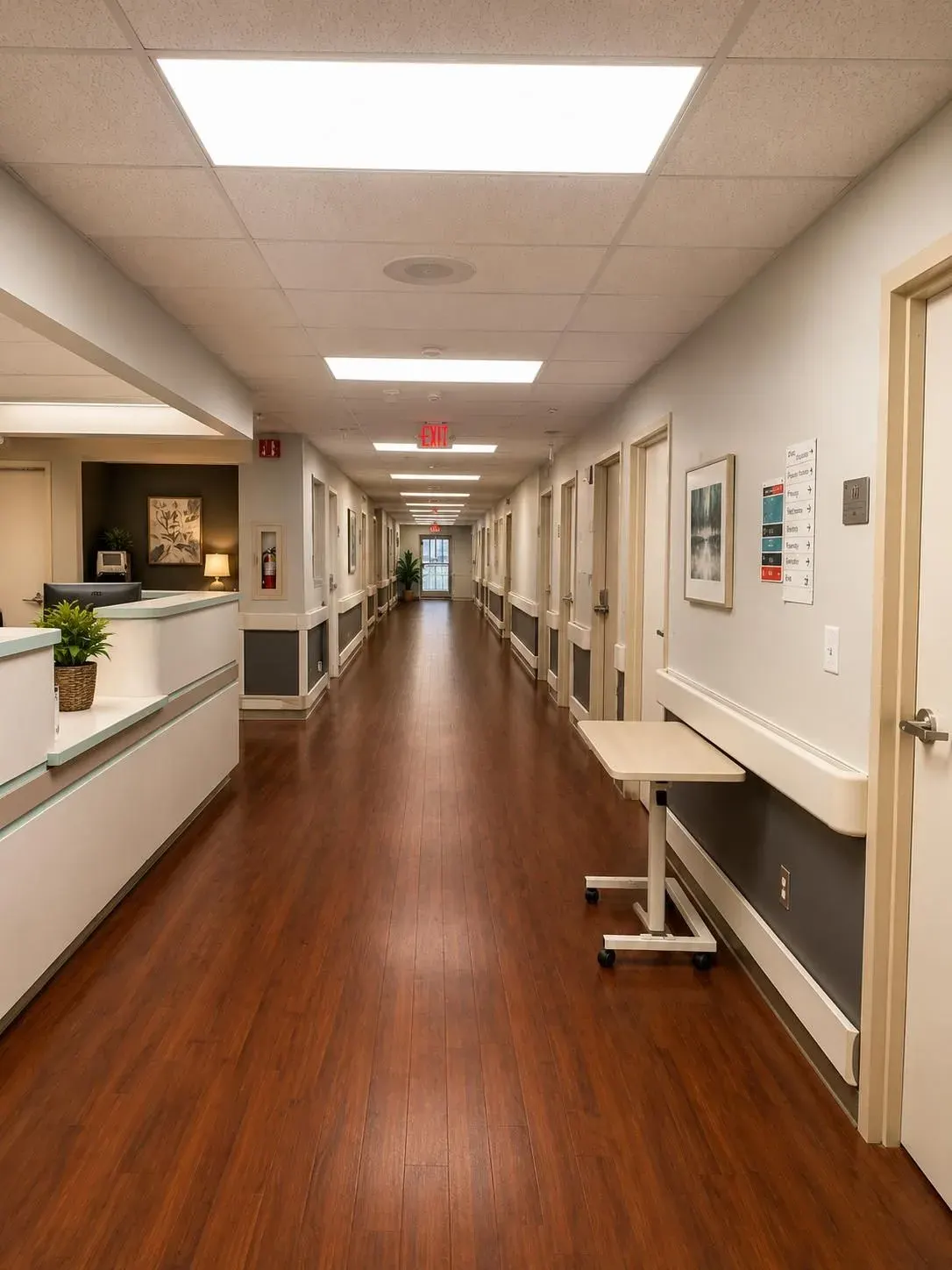 A resident corridor at Vivo Healthcare Winter Haven